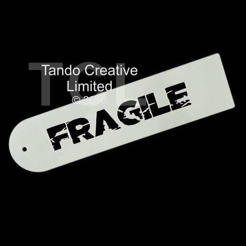 Stencil 260mm x 65mm: FRAGILE